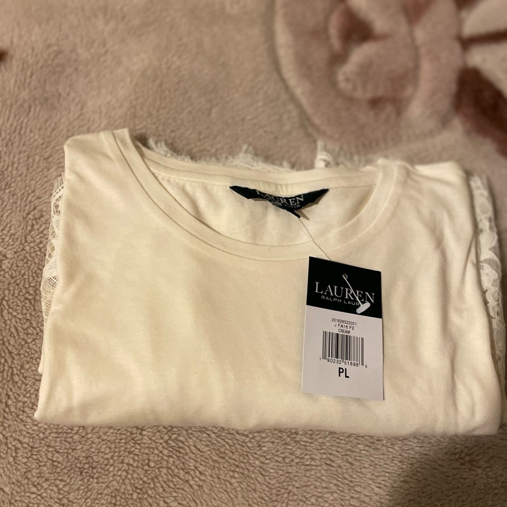 Lauren By Ralph Lauren Petite Long Sleeves With Lace - Picture 7 of 13